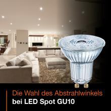 Abstrahlwinkel LED Spot GU10
