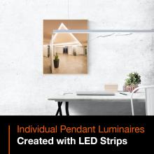 Pendant luminaire LED Strips