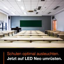 LED Neo Röhren, Schule