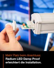 Einfache Installation der LED Damp Proof
