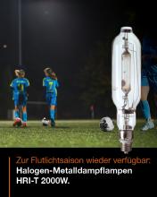 Halogen-Metalldampflampen HRI-T 2000W für Sportstätten