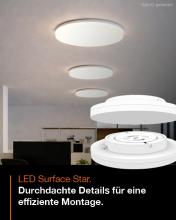LED Surface Star Installation